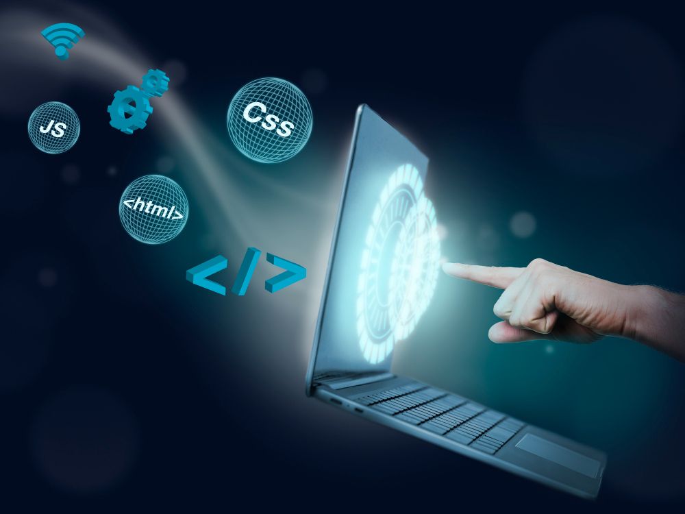 Web-developer работает с разными языками программирования