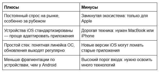 Преимущества и недостатки профессии